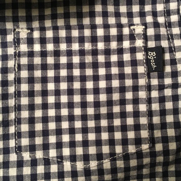 OSHKOSH Button Front Blue Gingham Check Shirt 18M - Picture 6 of 14